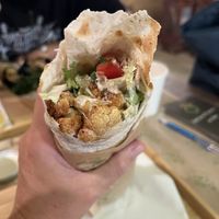 Cauliflower wrap   at Santo Falafel in Florence