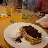 Tiramisu at Santo Falafel in Florence