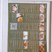 Menu at Santo Falafel in Florence