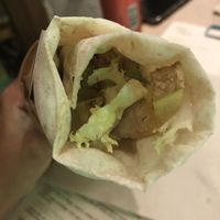  Homemade Flatbread 'Patata’ (with potatoes and garlic sauce) at Santo Falafel in Florence