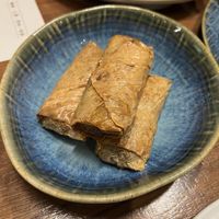 Tempeh and shredded taro rolls  at Chán Fēng CháLóu 禪風茶樓 - Zen Tea in Taipei