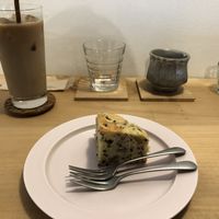 Seeet potato cake at il riccio in Himeji