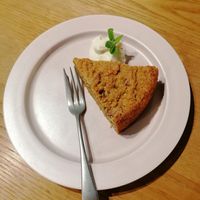 Carrot cake dessert at il riccio in Himeji