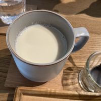 Soy milk amazake  at il riccio in Himeji