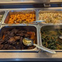 Mock meat and vegetables at Restaurant Bumi Maitri - Depot Vegetarian Food in 