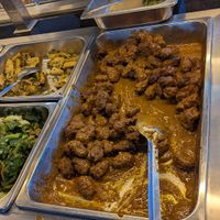 Mock meat and veggies at Restaurant Bumi Maitri - Depot Vegetarian Food in 