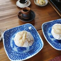 genmai dumplings at Genmai-an in Nara
