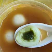 Green tea flavour ~ 22/2/21 at 75 Ah Balling Peanut Soup 花生汤圆 - Bedok in East Singapore