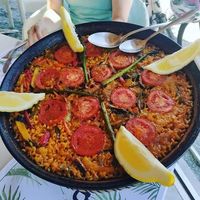 Amazing Vegan Paella 🥘 at Chiringuito El Bambú in La Herradura