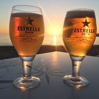 Good place for watching the sunset. at Chiringuito El Bambú in La Herradura