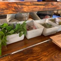 Falafel fillings at Yalla Falafel in Istanbul