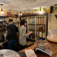 Kitchen at Yalla Falafel in Istanbul
