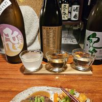 Sake selection at Veganic Monkey Magic 浅草 in Tokyo