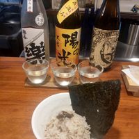 A yummy rice/ mushroom dish w/ nori at Veganic Monkey Magic 浅草 in Tokyo