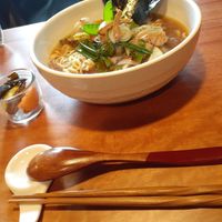 Vegan ramen at Veganic Monkey Magic 浅草 in Tokyo