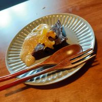 Miso chocolate brownie at Veganic Monkey Magic 浅草 in Tokyo