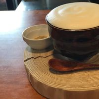 My favorite!! Caffe latte with brown sugar!! So rich taste!!  at Veganic Monkey Magic 浅草 in Tokyo