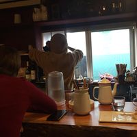 Dressed as a monkey !!!   at Veganic Monkey Magic 浅草 in Tokyo