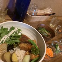 Lunch set  at Veganic Monkey Magic 浅草 in Tokyo