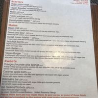 Great menu at Royal Oak in Stoke-on-trent