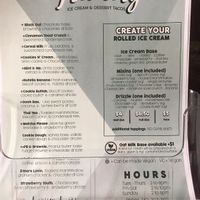 Menu  at The Treatery in Akron