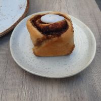 Cinnamon roll at Kaffee Kamiel in Bruges