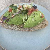 Avo on toast   at Kaffee Kamiel in Bruges