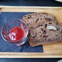 Banana bread at Kaffee Kamiel in Bruges
