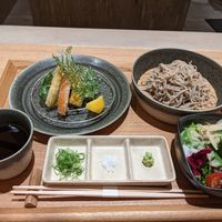 Tempura and noodle lunch at Sanpou Nishimuraya in Toyooka