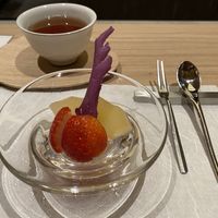 Strawberry and apple compote  at Sanpou Nishimuraya in Toyooka