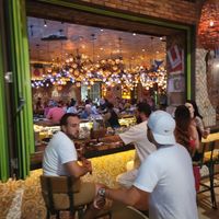 Outside bar at Rocco's Tacos in Naples