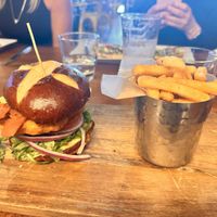 Club sandwich and fries!   at Barrel District in Cathedral City