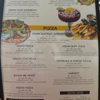 Vegan Menu at Barrel District in Cathedral City