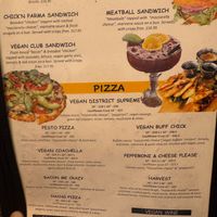 Vegan Menu at Barrel District in Cathedral City