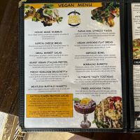  Updated vegan menu fall 2025  at Barrel District in Cathedral City