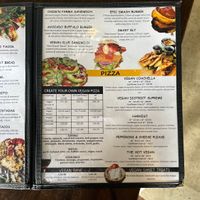 Updated vegan menu page 2 Fall 2025  at Barrel District in Cathedral City