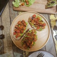 Avocado toast with cherry tomato at Galapagos in Koh Lanta