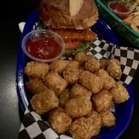 Buffalo chkn with tots  at The Good Bar in Long Beach