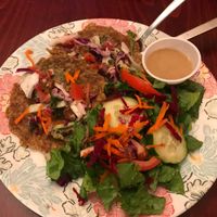 Raw vegan tacos with walnut pate 😊  at Chef Brooke's Natural Cafe in Fort Myers