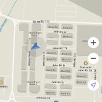 Blue arrow is where the cafe is  at Yuan Wei 缘味 in Sandakan