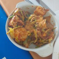 Tofu chilli (vegan) at Cozinha de Sonia  in Portimao