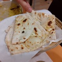 Garlic naan (vegan) at Cozinha de Sonia  in Portimao