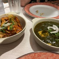 Scharfer Tofu und Spinat mit Tofu  at Cozinha de Sonia  in Portimao