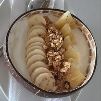 Vegan Protein smoothie bowl at La Casa Tropicana by Cospace in Koh Phangan