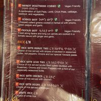 Additional vegan options this pagee  at Nafkot Ethiopian in Raleigh