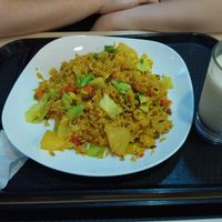 Fried rice with soymilk at Loving Hut - Wan Chai in Hong Kong Island