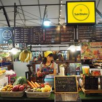 Stall and menu at SukiShake in Chiang Mai