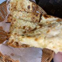 Vegan Cheese and Garlic Naan!  at New Himalaia in Lisbon