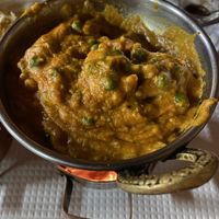 Vegan Korma, comes with a side of rice  at New Himalaia in Lisbon