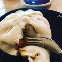 Vegan steamed bun at Rose's Noodles Dumplings & Sweets in Durham